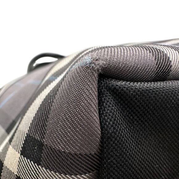 Autre Marque Burberrys London Gray Nova Check Blue Label NylonTote Bag - Picture 7 of 16